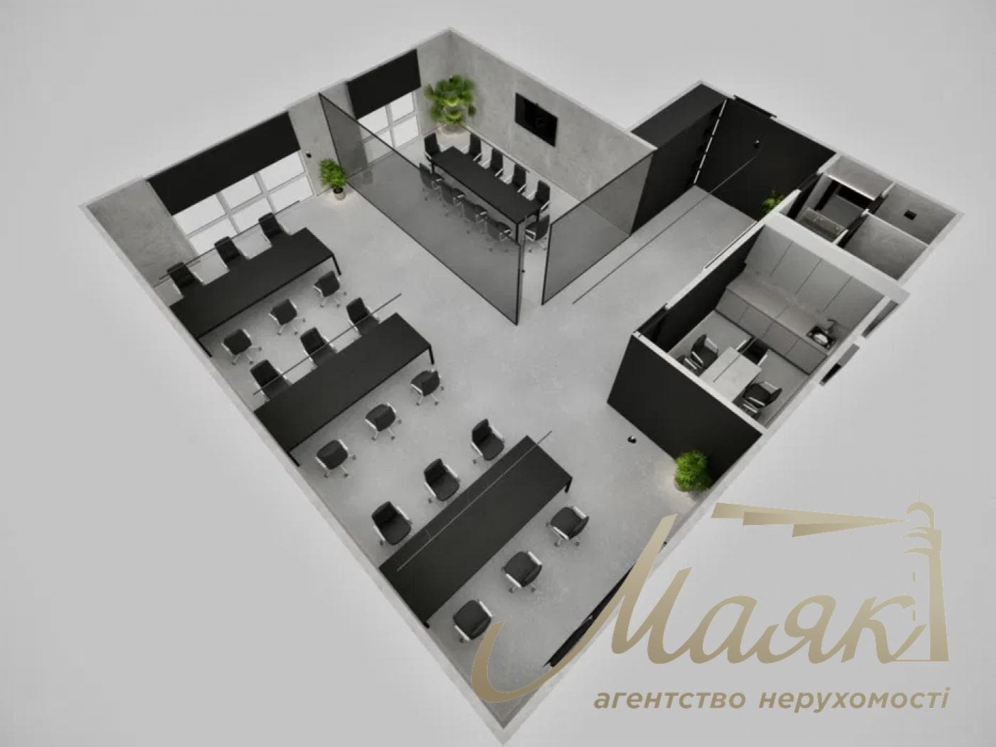 Оренда офісу 140м2 по вул.Ділова 2-Б, Олімпійська.