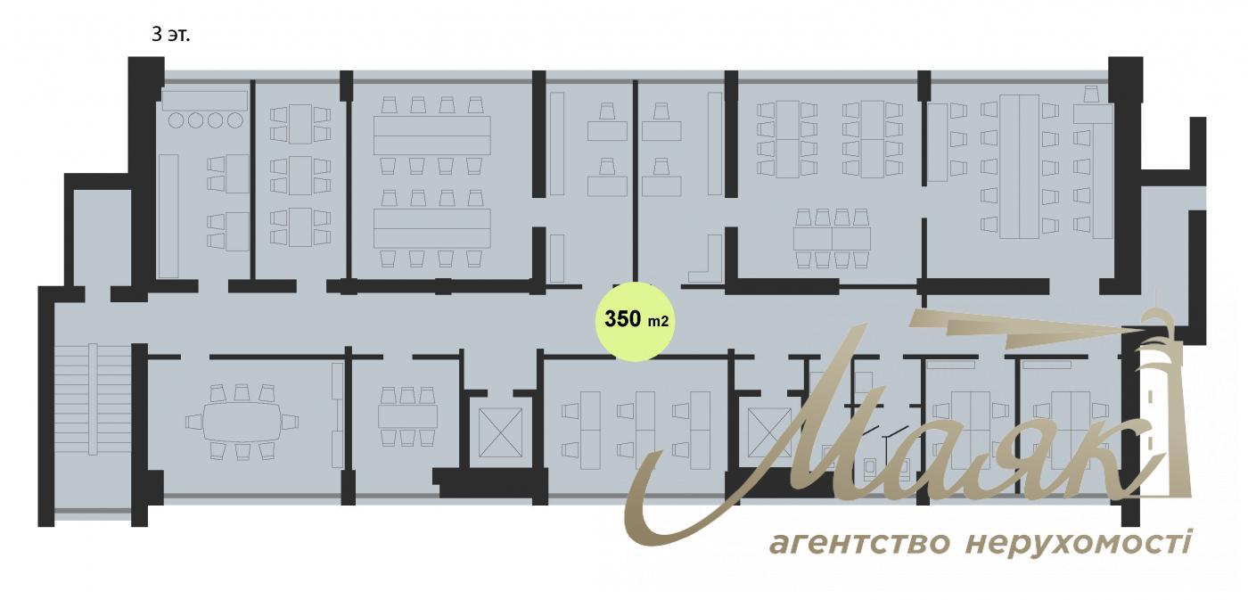 Office for rent 350m2 in BC Pechersk Center, Pechersk