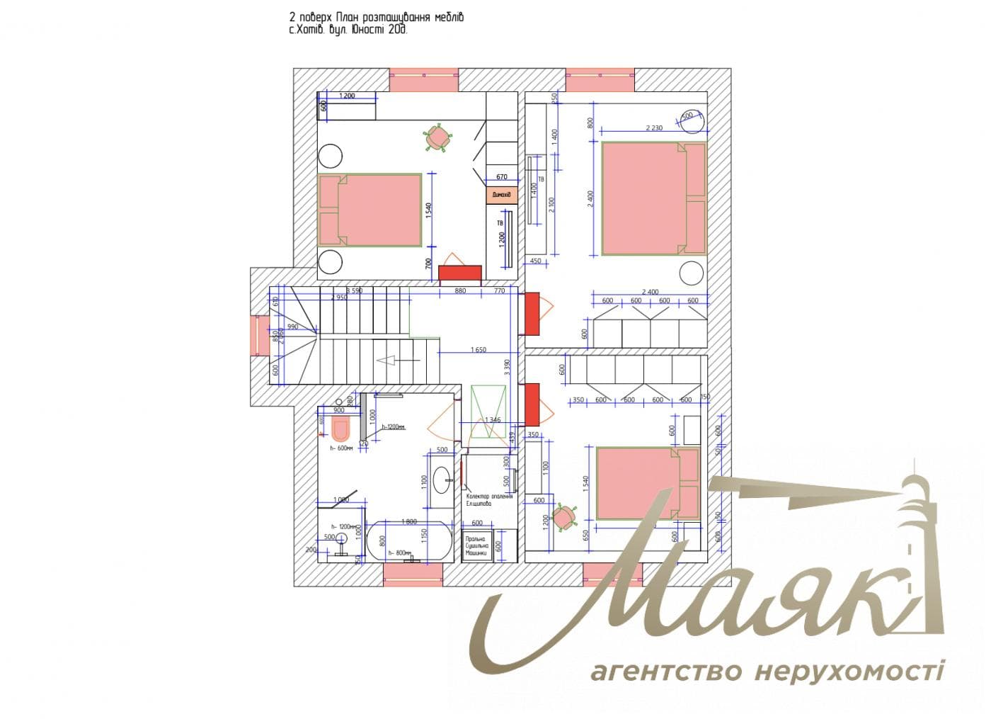 Продаж 2-поверхового будинку без ремонту під чистове оздоблення площею 157 м² у с. Хотов, вул. Юності, Києво-Святошинський район, Київська область