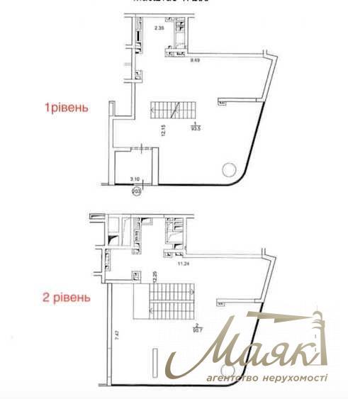 Оренда фасаду 183м2, два рівні, ЖК White Lines, м Голосієво