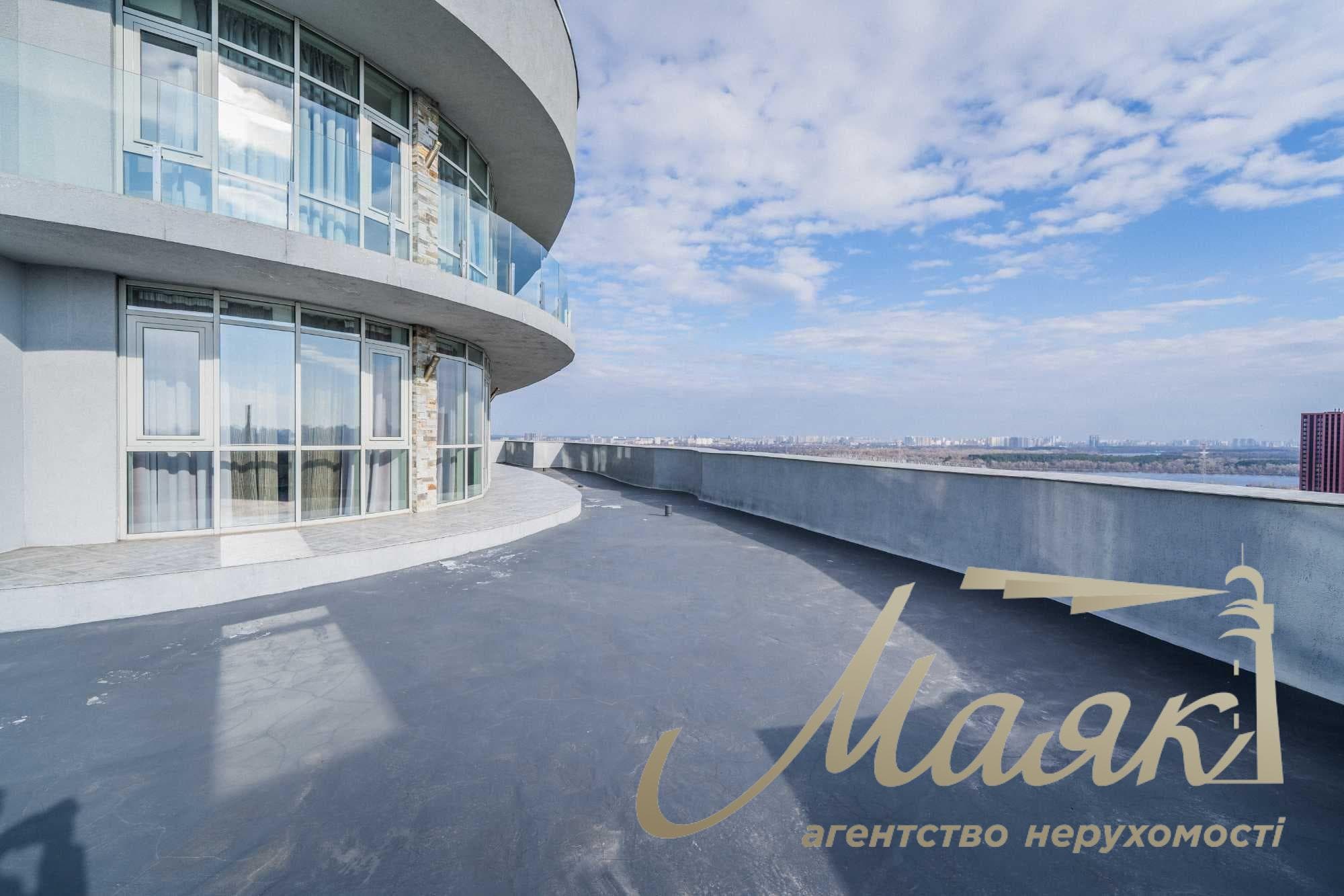 Продаж ексклюзивного пентхауса з мальовничим видом площею 298 м² з терасою у ЖК Park Stone на Оболонській набережній, парк «Наталка»