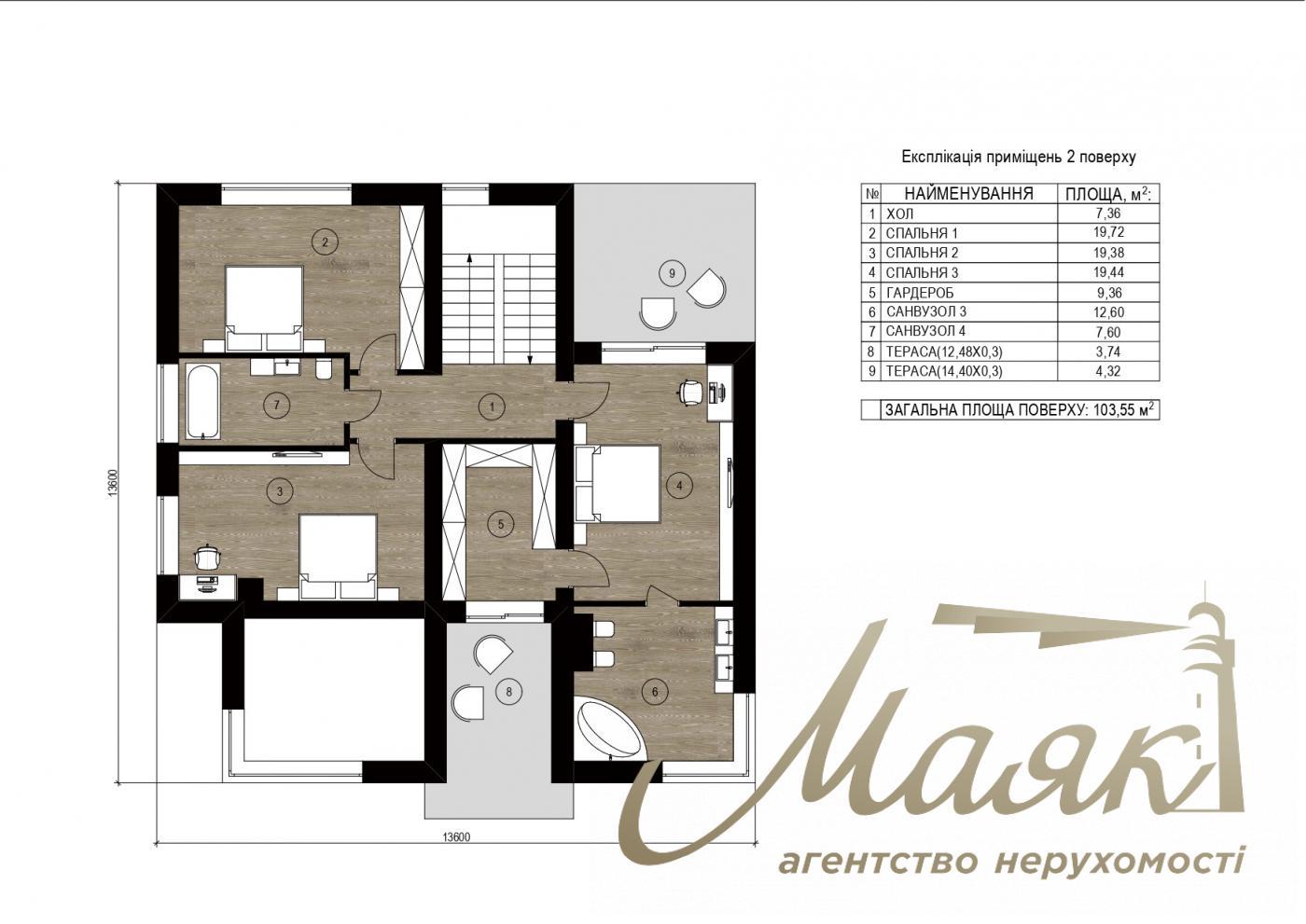 Продаж двоповерхового будинку 221,98 м² у КМ Crystal Forest, 10 км від Києва (Києво-Святошинський район, Новообухівська траса)