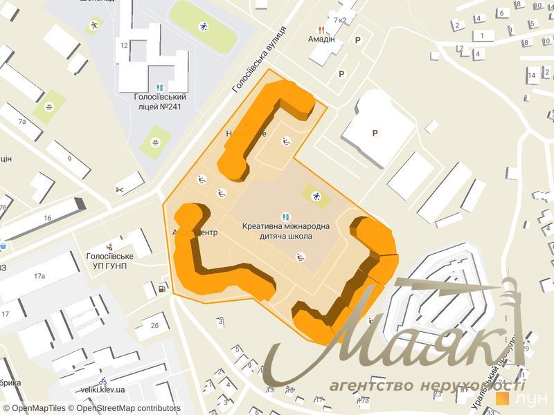 Продажа 3 комнатной квартиры в ЖК Голосеево, Голосеевский район