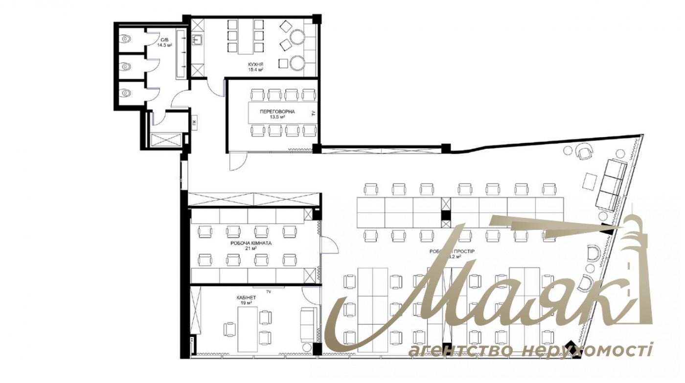 Office for sale BC Zoryanyi, Princes Ostrozhskikh str.