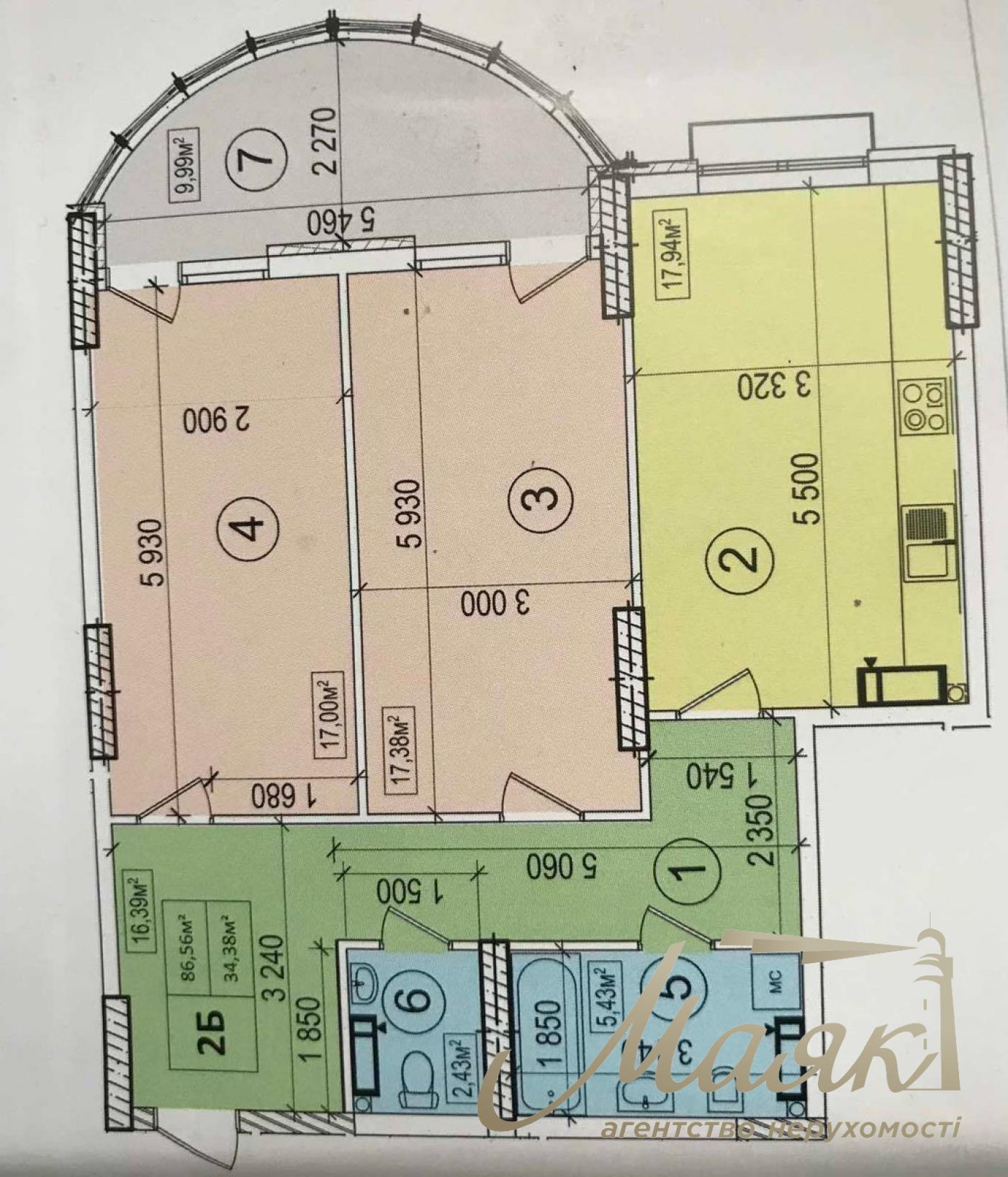 Продажа 2к квартиры ЖК Подол Плаза, ул. Глубочицкая, Контрактовая Площадь