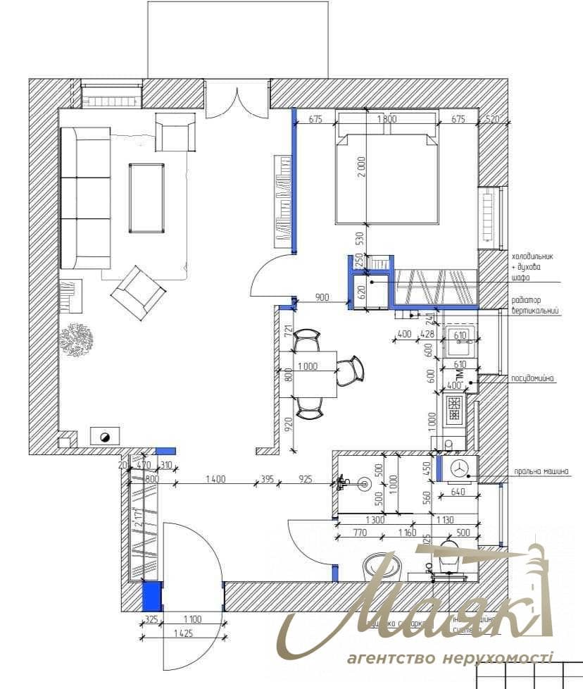 Rent a designer apartment on Silkovichnaya street, Lipki