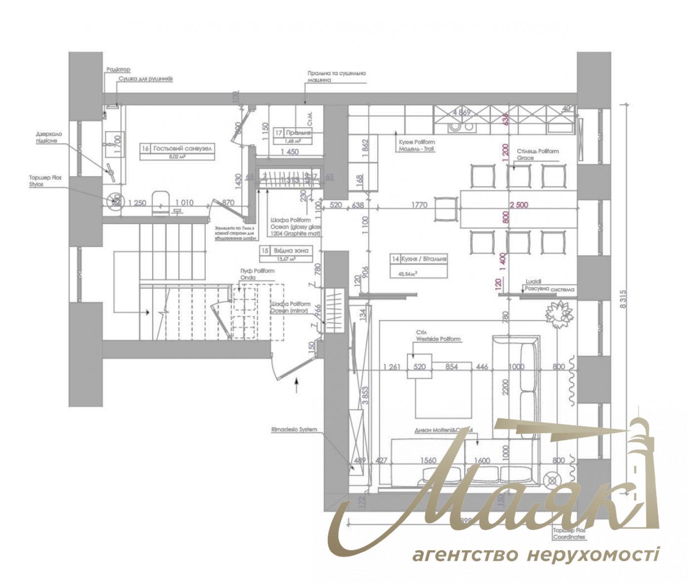 Продажа  апартаментов в историческом центре ул. Богомольца 278м2