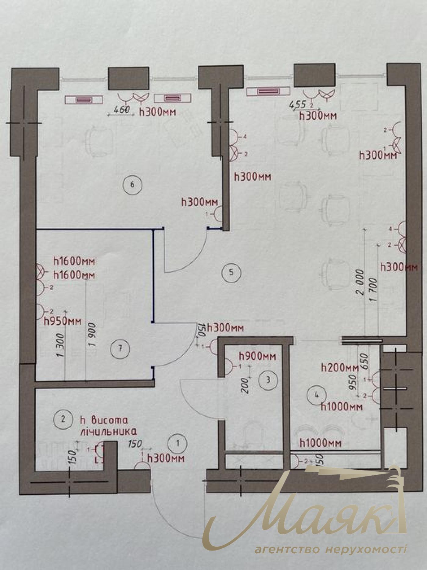 Аренда офиса 45м2 в ЖК Чикаго, Печерск