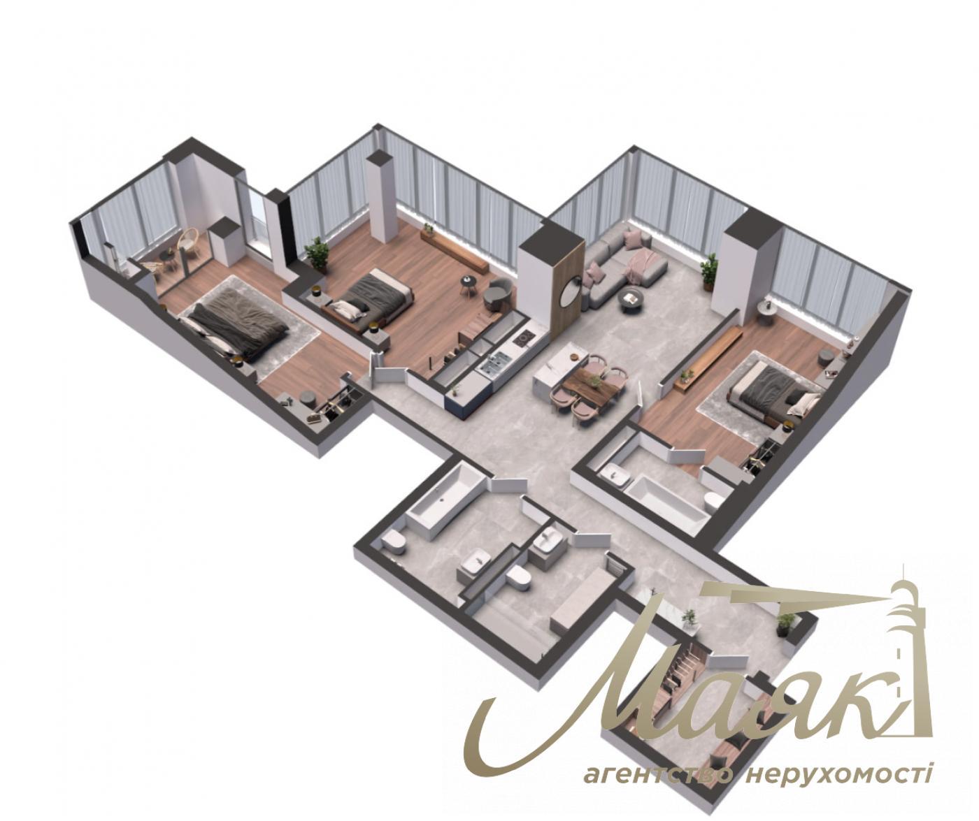 Продажа 3-комнатной квартиры, 137 кв.м., ЖК А136 Highlight Tower, ул. Антоновича