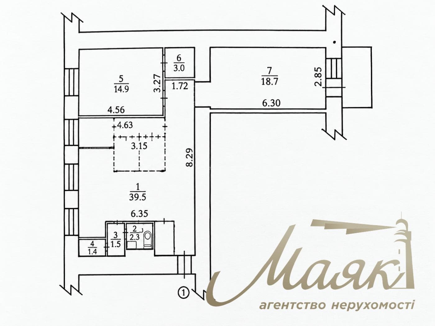 Продаж комерційного приміщення з гарним видом площею 80 м² у центрі Києва | Скоропадського, 17-А | Орендний бізнес