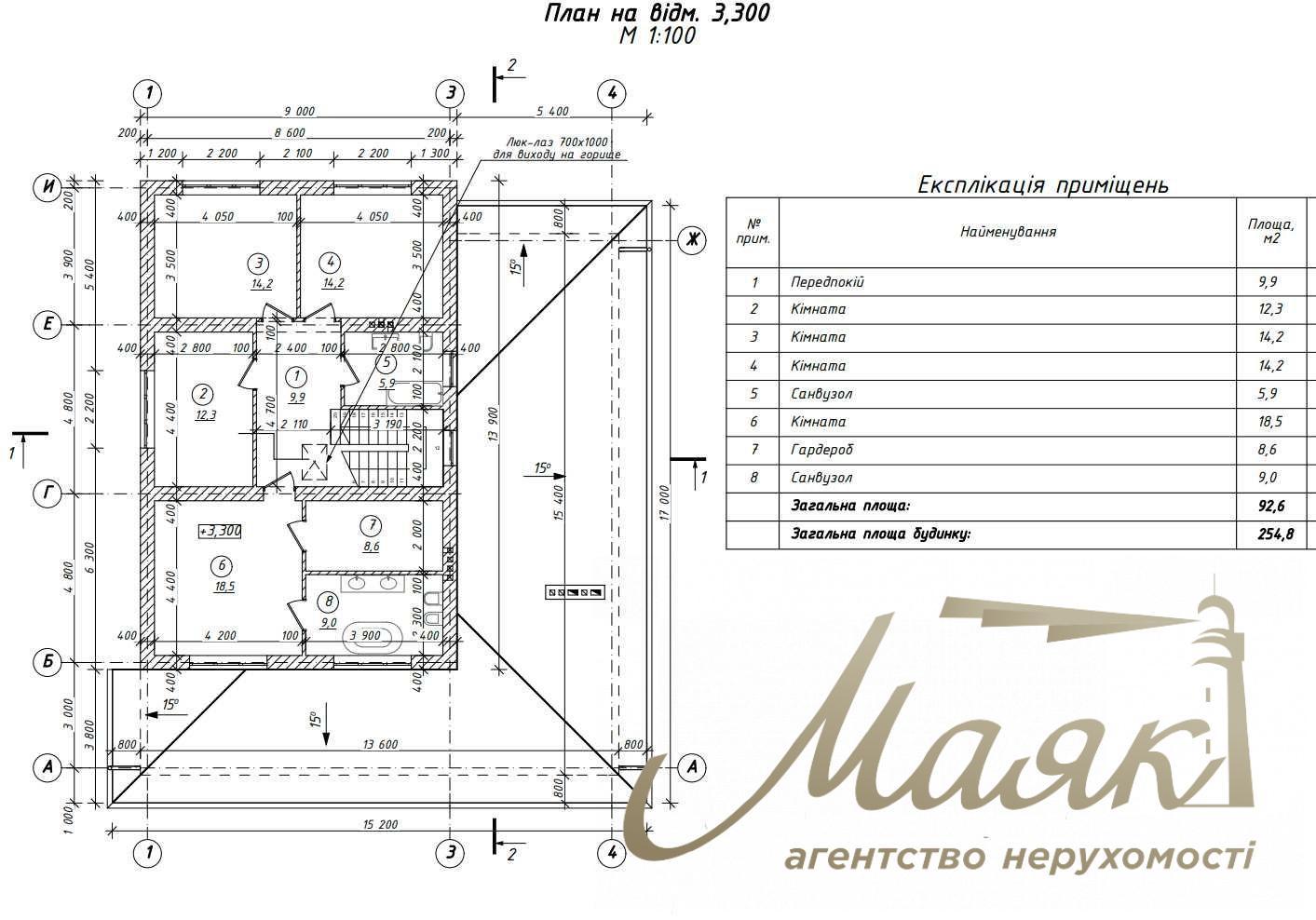Продаж 2х-поверхового будинку 256м2 с.Шевченкове/Білогородка