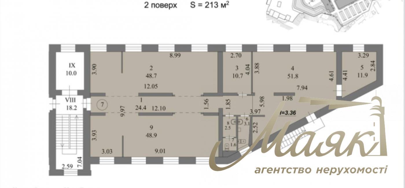 Оренда офісного приміщення 213м2, вул. Лаврська, Печерськ