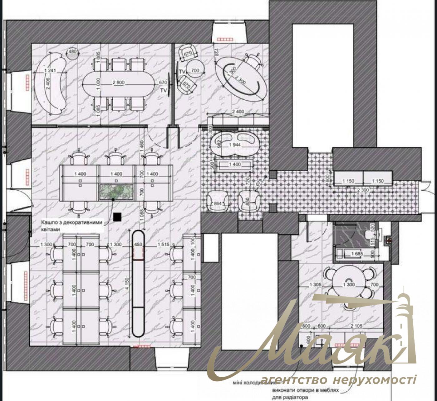 Аренда офиса (120м2) ул. Саксаганского, 58