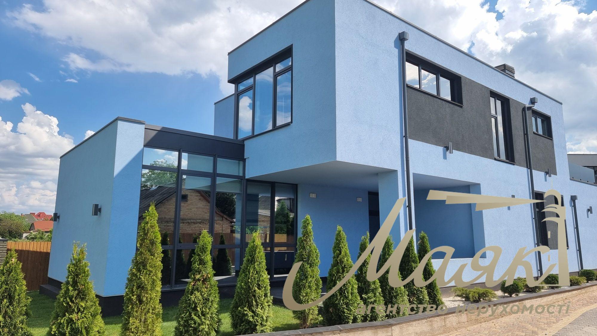 Продаж нового сучасного будинку в стилі Hi-Tech у селі Гатне