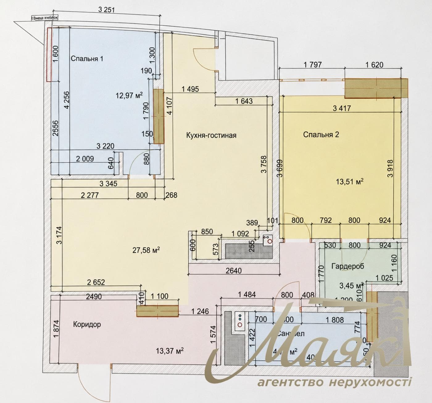 Продаж 3-кімнатної квартири в ЖК Престиж Хол, 75м², Печерський район, Київ