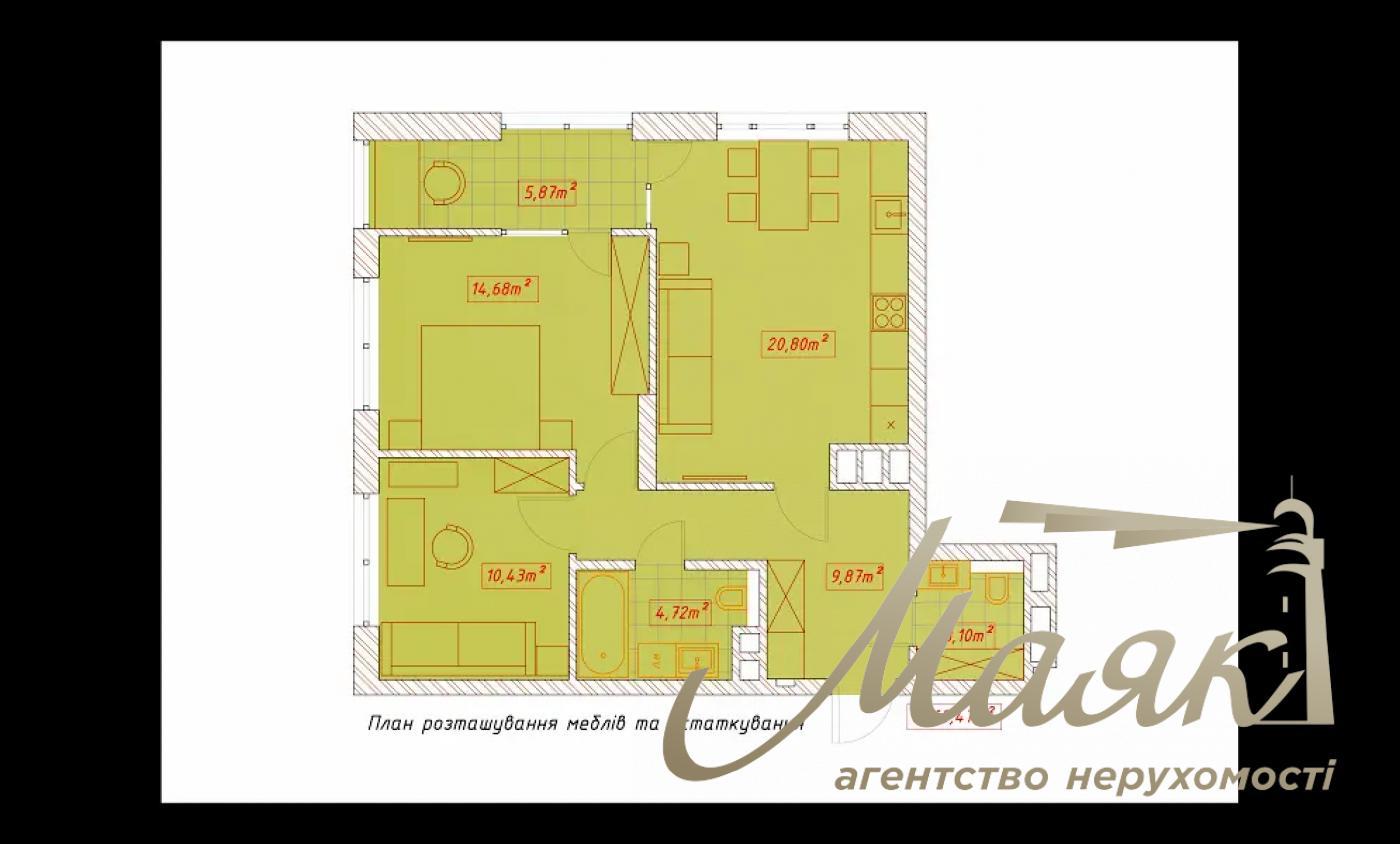 Продажа 2-комнатной квартиры квартиры ЖК Seven, Днепроовская Набережная, Осокорки