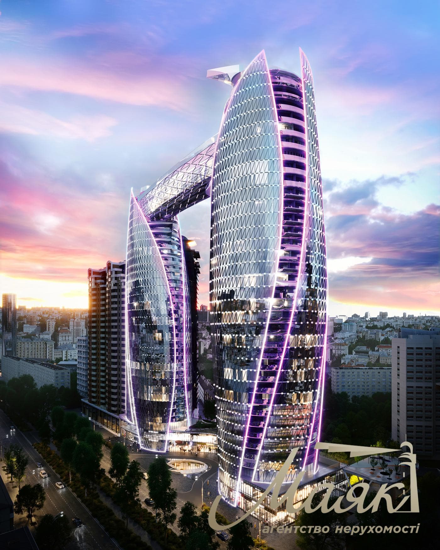 3-Bedroom Apartment for Sale in the NVER Residential Complex, Lesya Ukrainka Blvd.