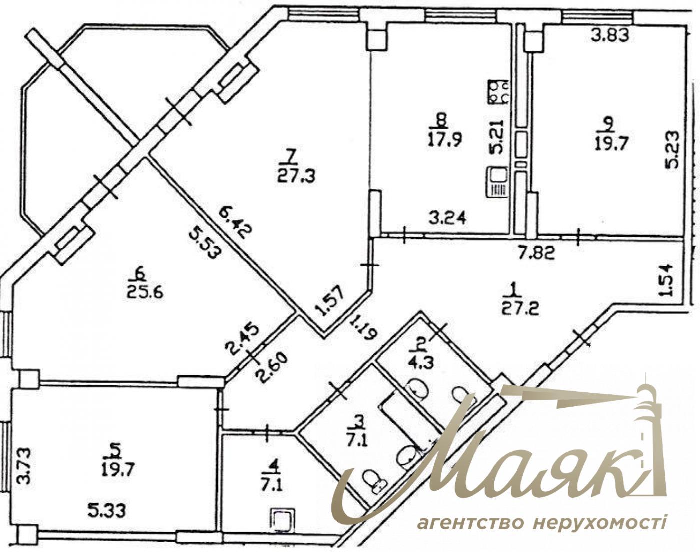Аренда офисного помещения 170м2 возле м. Левобережная, ул. Окипной