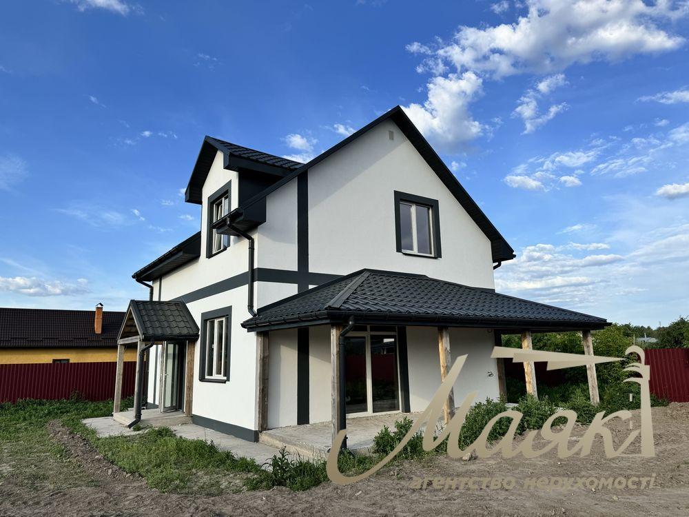 Продаж сучасного будинку з терасою та дизайн-проєктом у с. Погреби 126 м² + тераса 24 м²