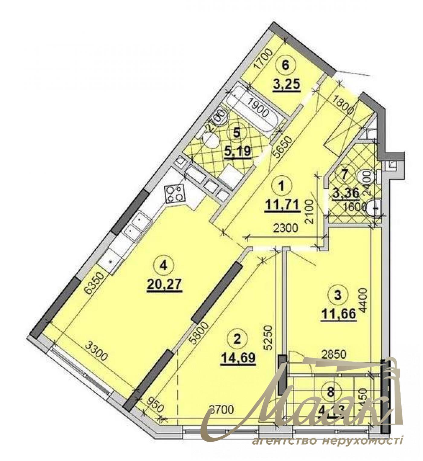 Продаж 2-кімнатної квартири з видом на Дніпро в ЖК GREAT, Осокорки, Київ.