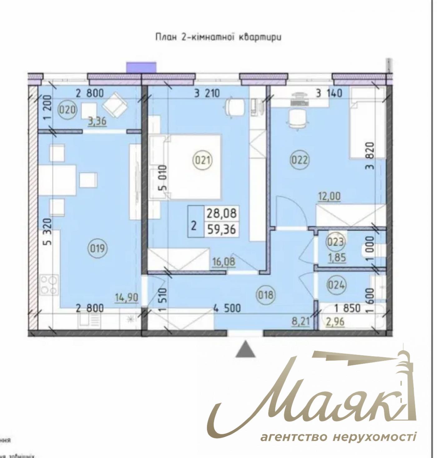Продажа 2-х комнатной квартиры, 59 м2 в ЖК Новая Англия дом ЛондонГолосеево