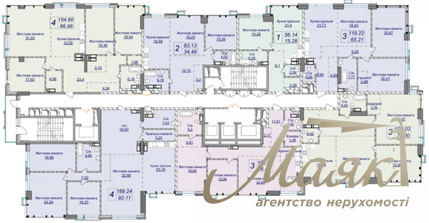 For sale 3k apartment, 119 m2 in LCD Novopecherskie Lipki, Dragomirova street, 7 turn