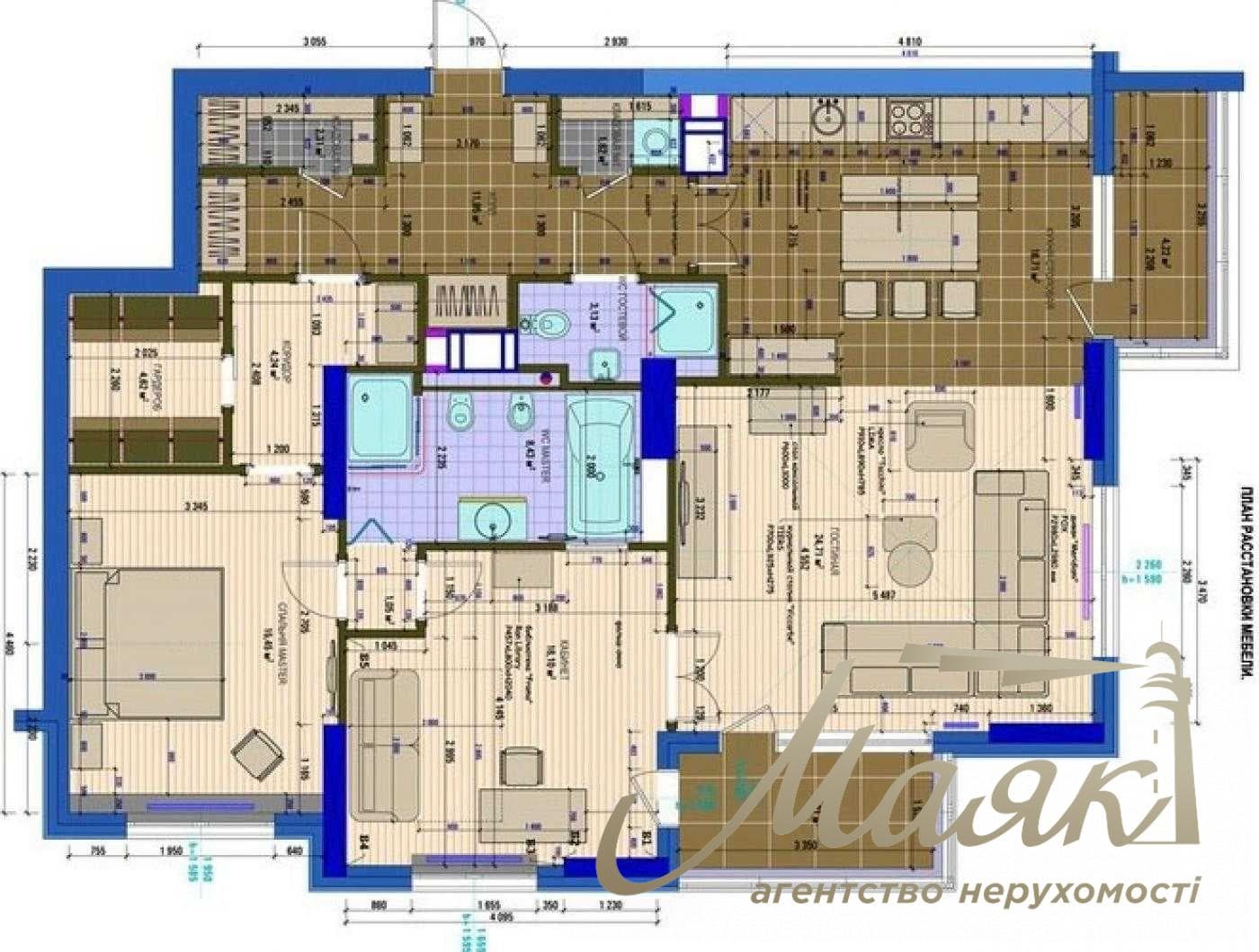 Продаж 3-кімнатної квартири площею 124 м² у ЖК «Park Avenue»