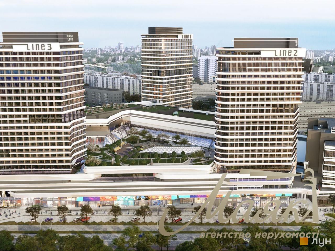 Продаж 1-к квартири 46 м2 у ЖК White Lines м. Голосіївська
