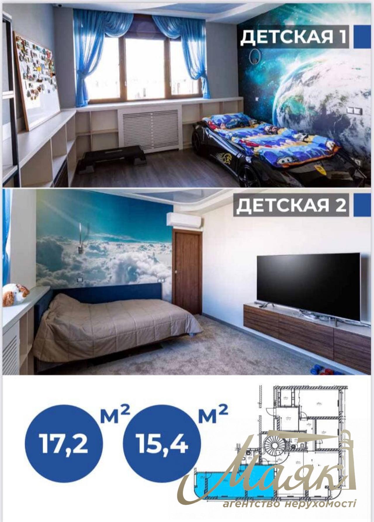 Sale of a penthouse with a view and a terrace of 416 m2 on Dneprovskaya Embankment, Osokorki