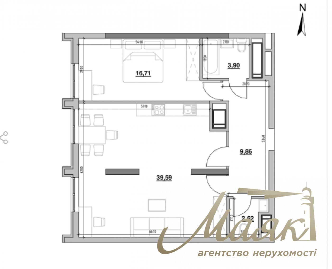 Продаж 1-кімнатної квартири 72м2, ЖК Nordica Residence, Печерськ