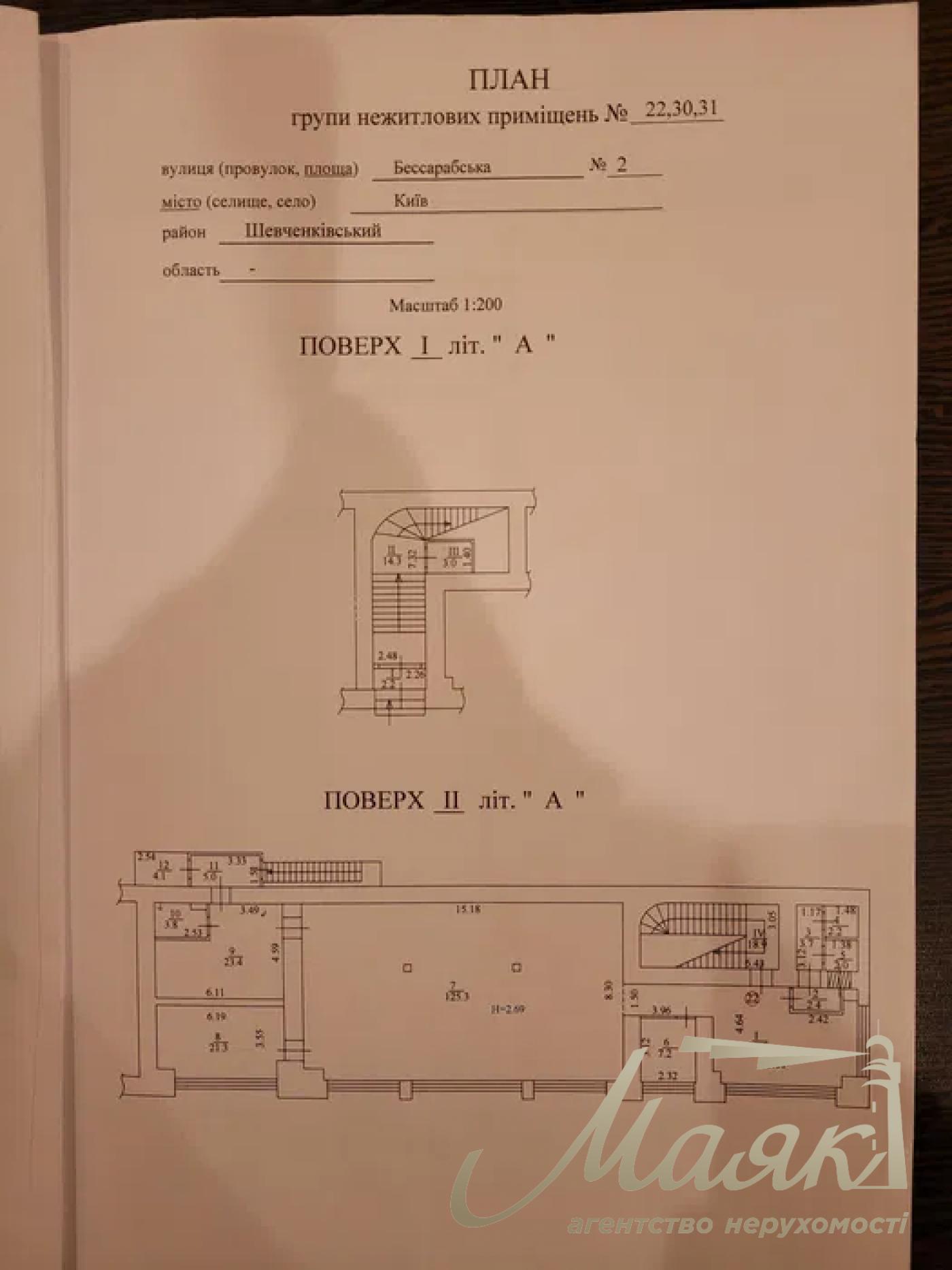 Аренда помещения 628м2 под ресторан Бессарабка