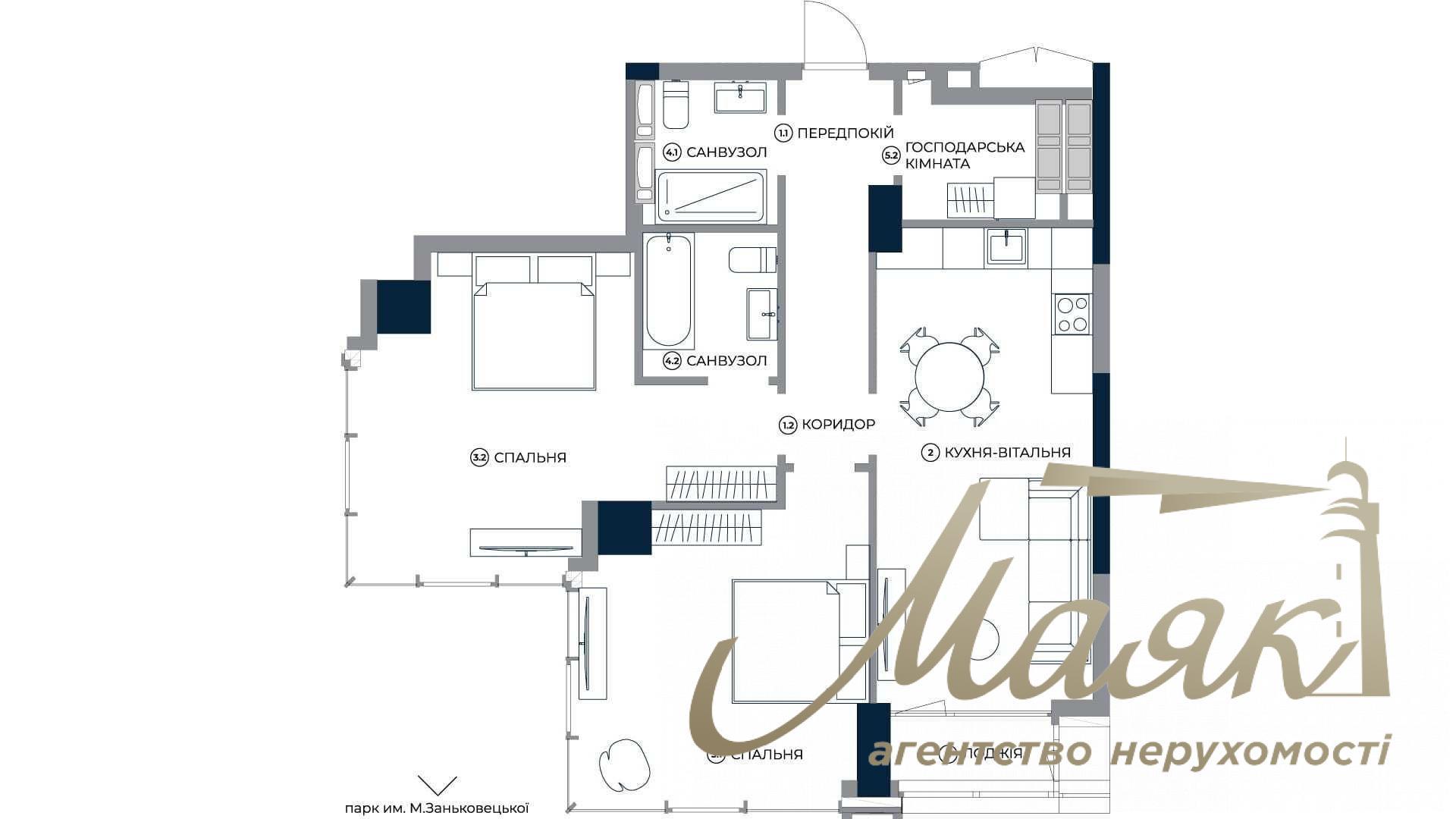 For sale 2 bedroom apartment, 85m2, Residential Complex A136 Highlight Tower