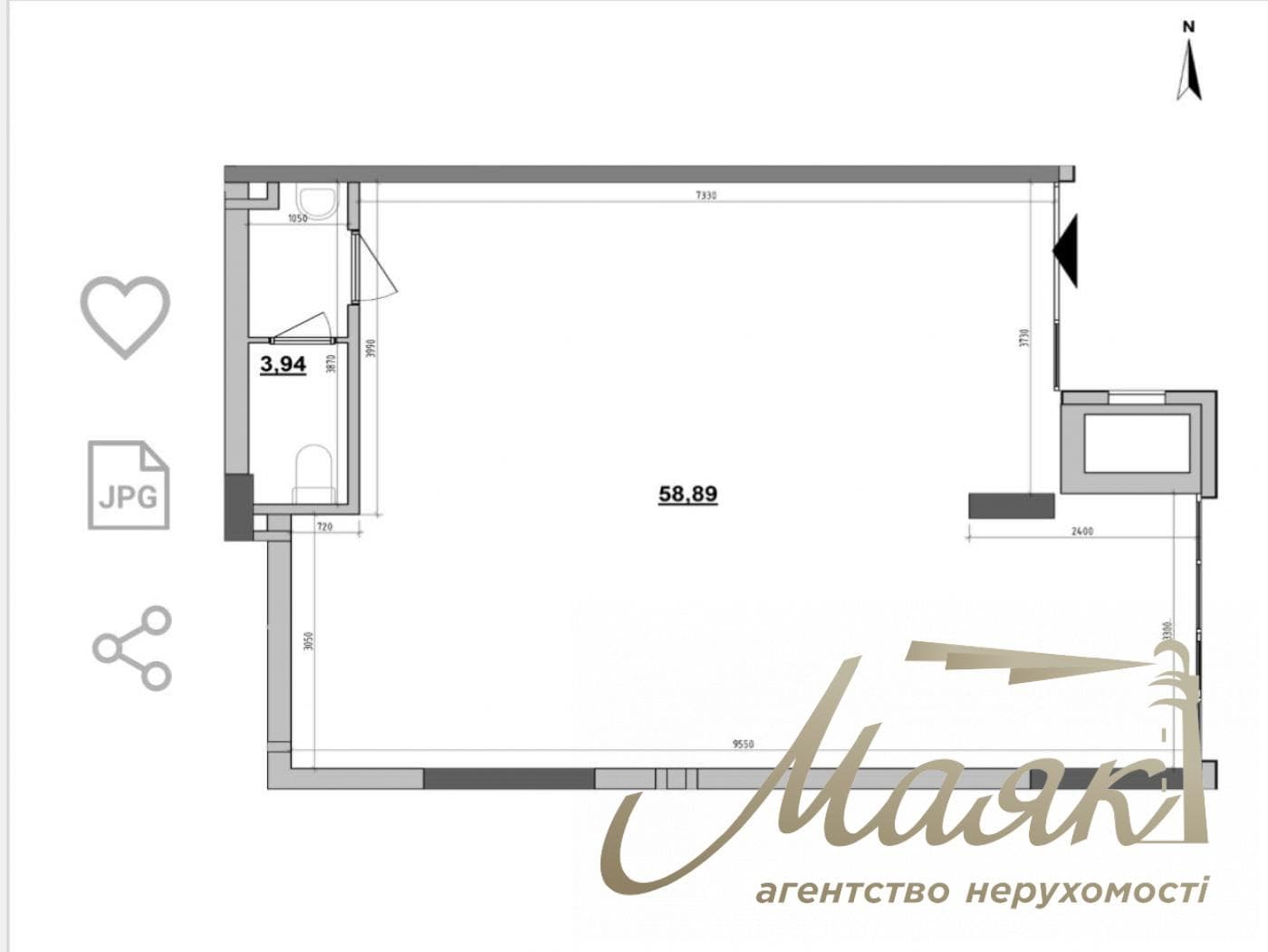 Продаж комерційного приміщення площею 63 м², ЖК «Максима», Печерськ