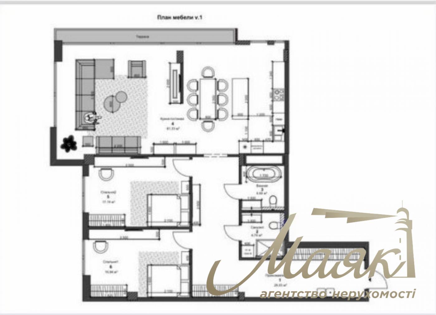 Продаж квартири 140м2 у клубному будинку Hidden, вул. Тімірязєвська, Печерський р-н