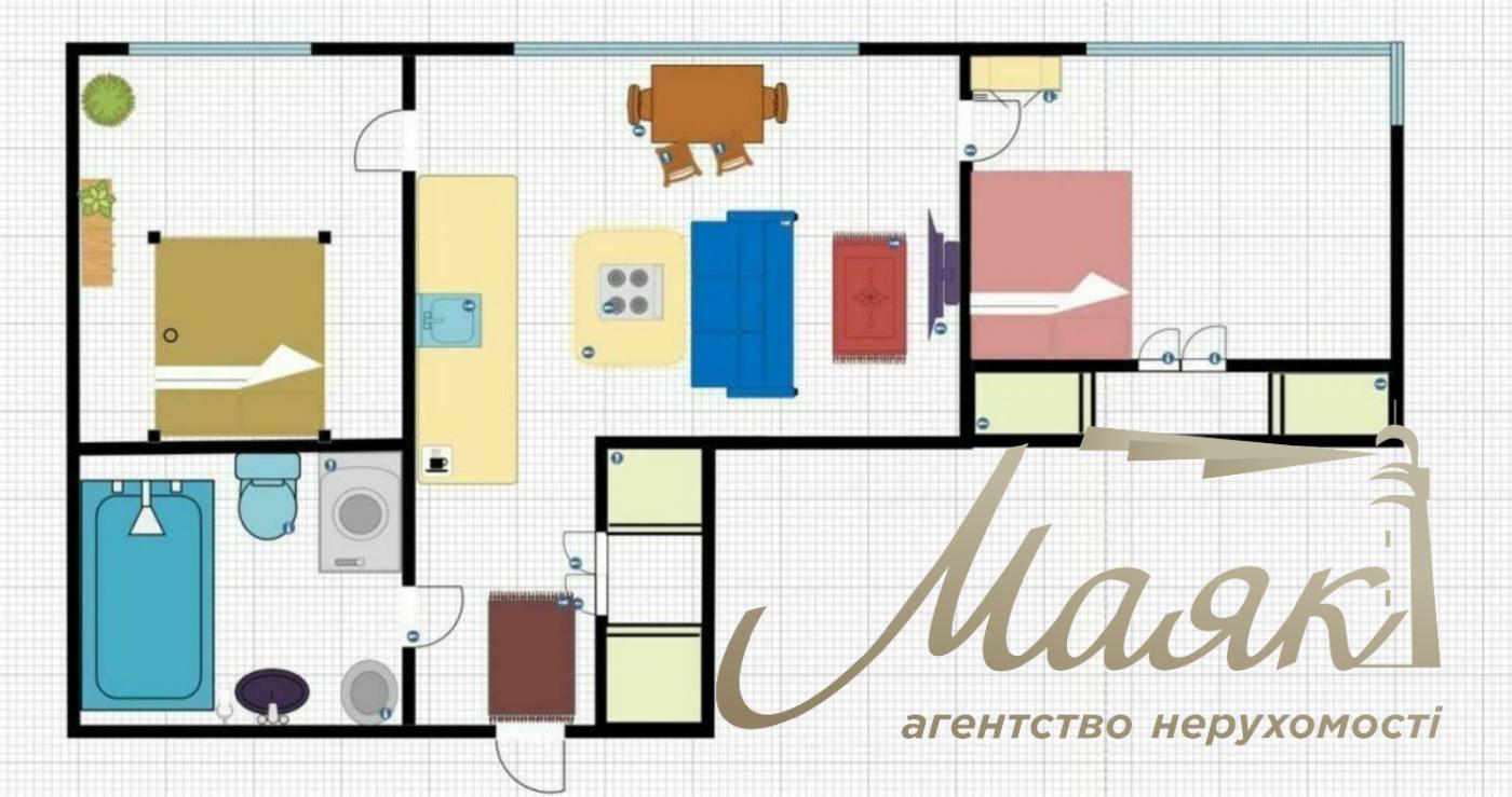 Продаж 3-кімнатної квартири, ЖК Зарічний, 62м², стм. Славутич, Дніпровський район, Київ