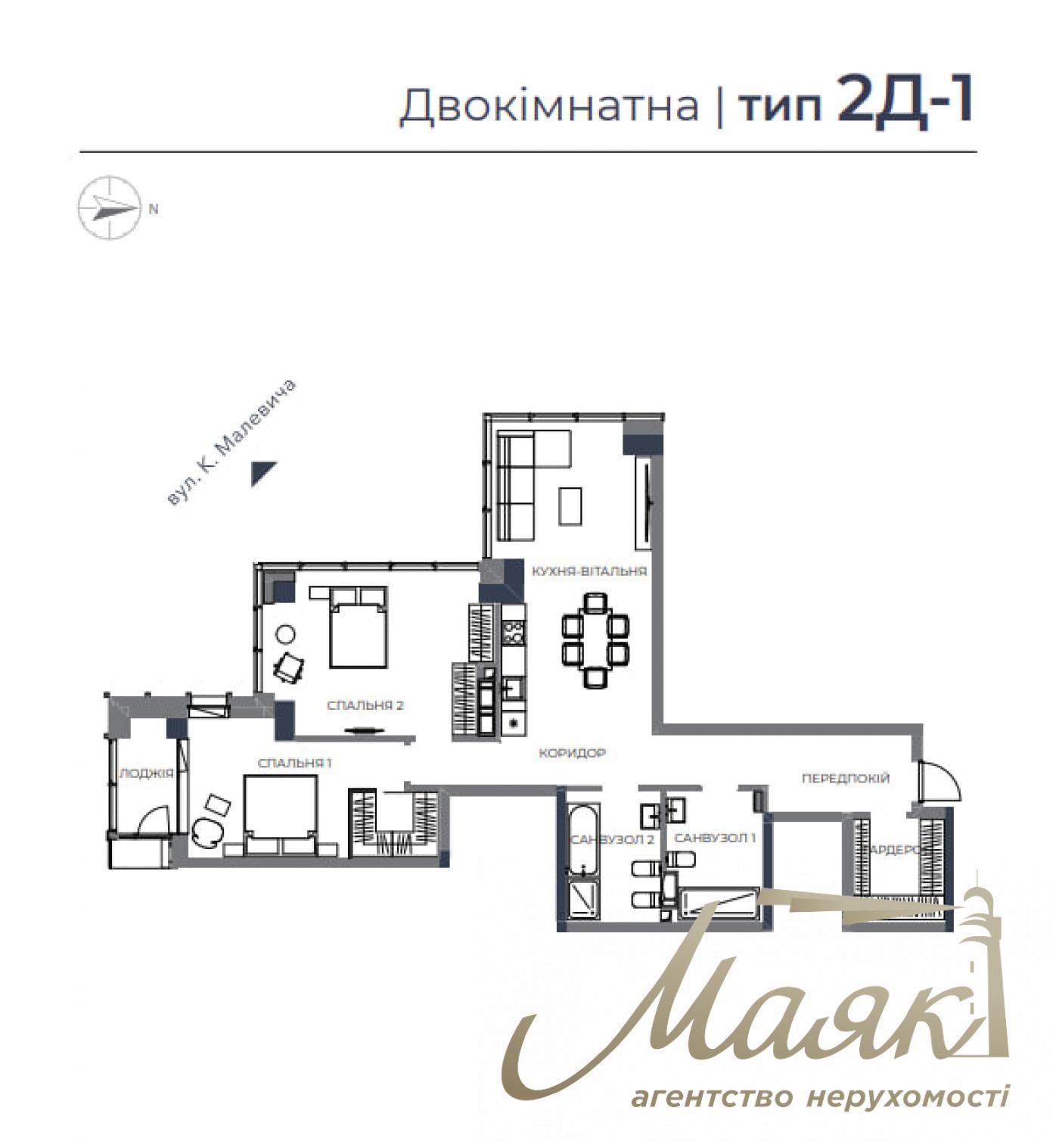 Продаж 3-к квартири в ЖК А136 Highlight Tower, Центр