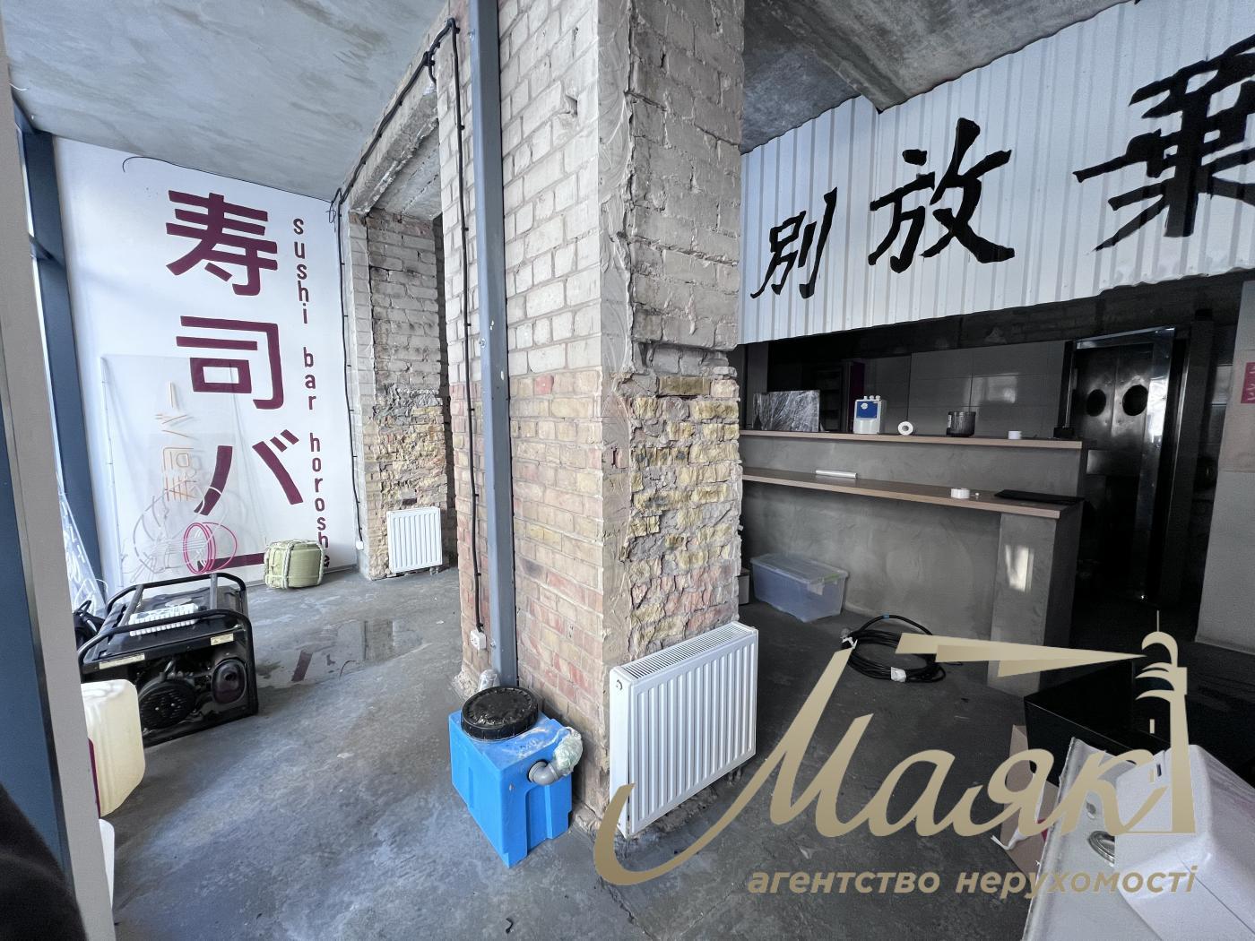 Оренда фасадного приміщення 30 м² 15 кВт окрема витяжка перший поверх