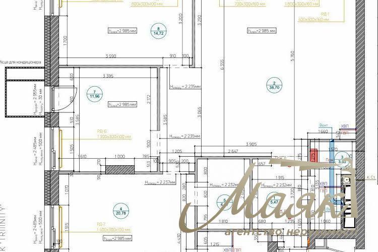 Продаж 3-кімнатної квартири 106м2 ЖК TRIIINITY, Печерський район, вул. Василя Тютюнника, 39/2