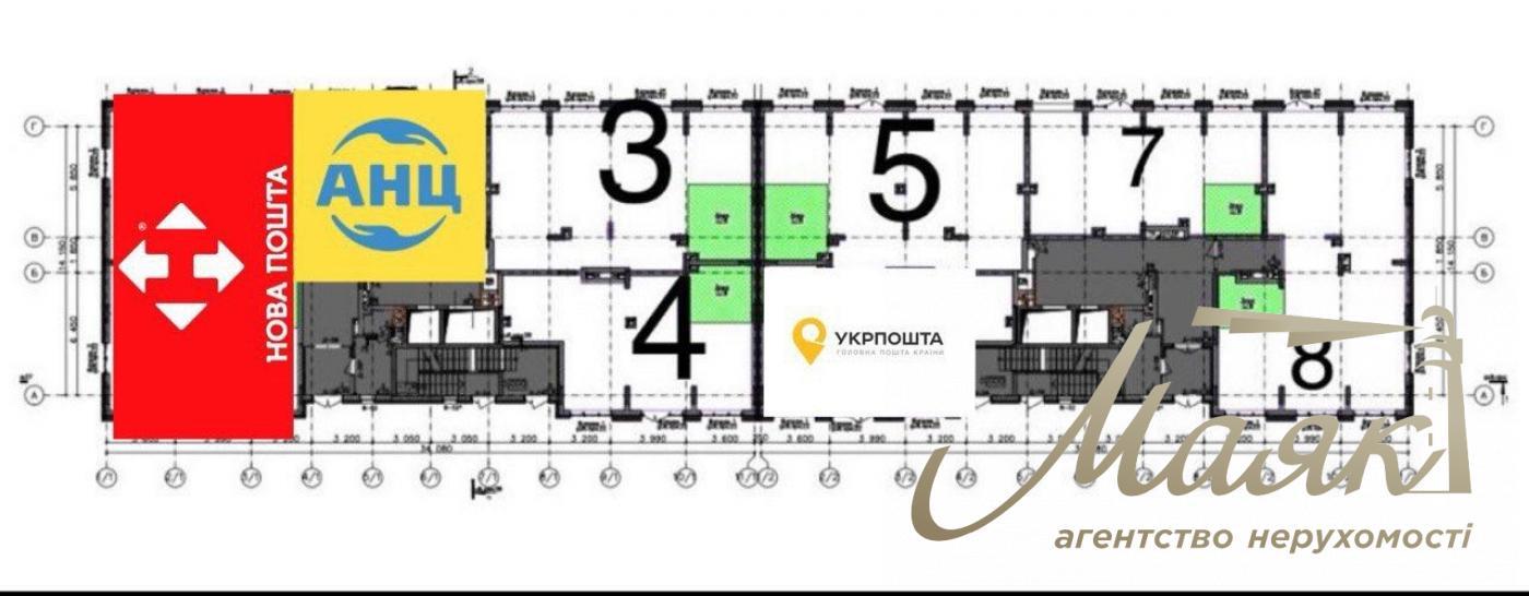 Аренда фасадного помещения 83 м² в ЖК "Сучасний квартал", Отрадный, Соломенский р-н.