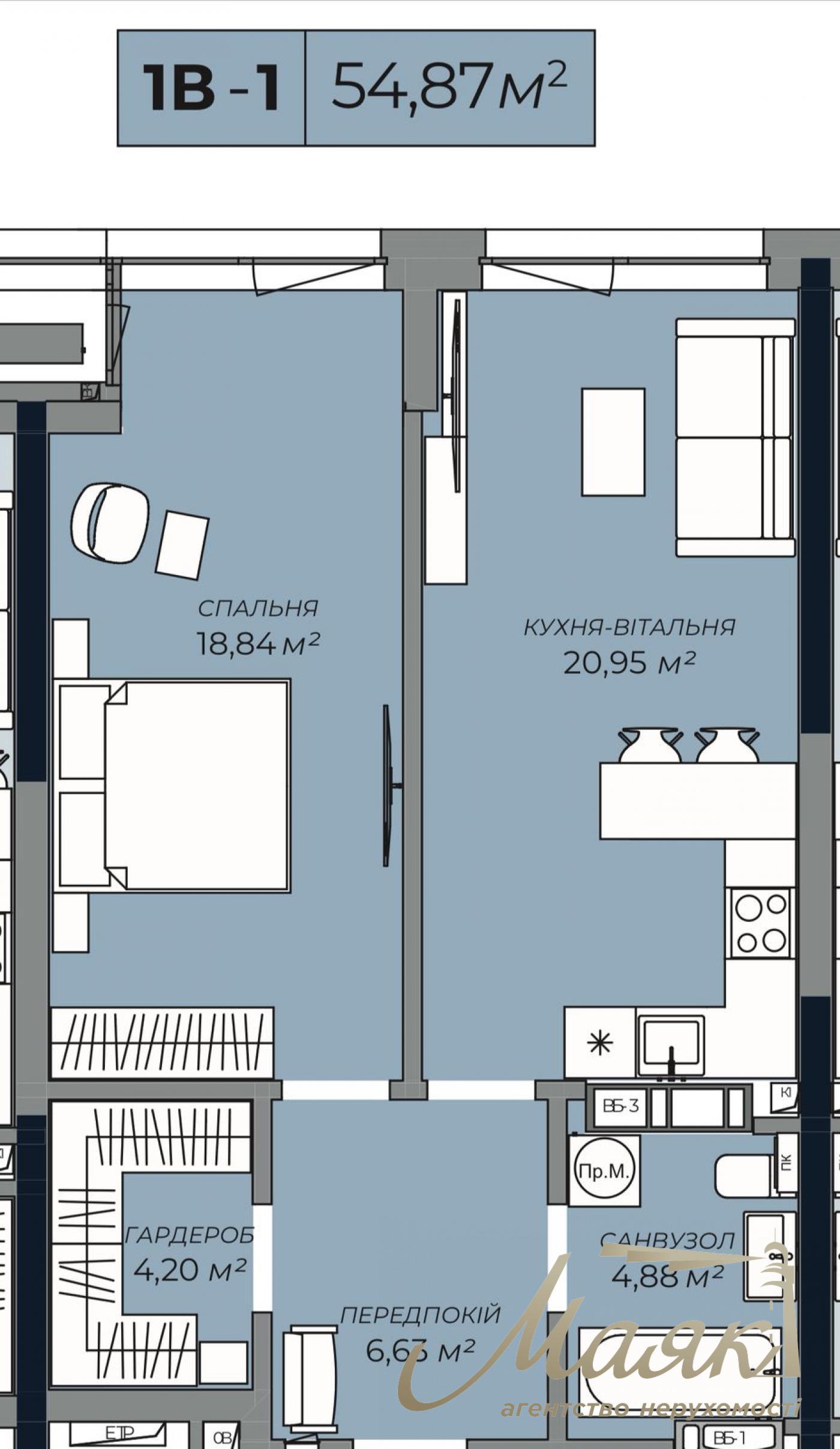 Продаж квартири, 57.8м2, ЖК А136, Антоновича, центр!