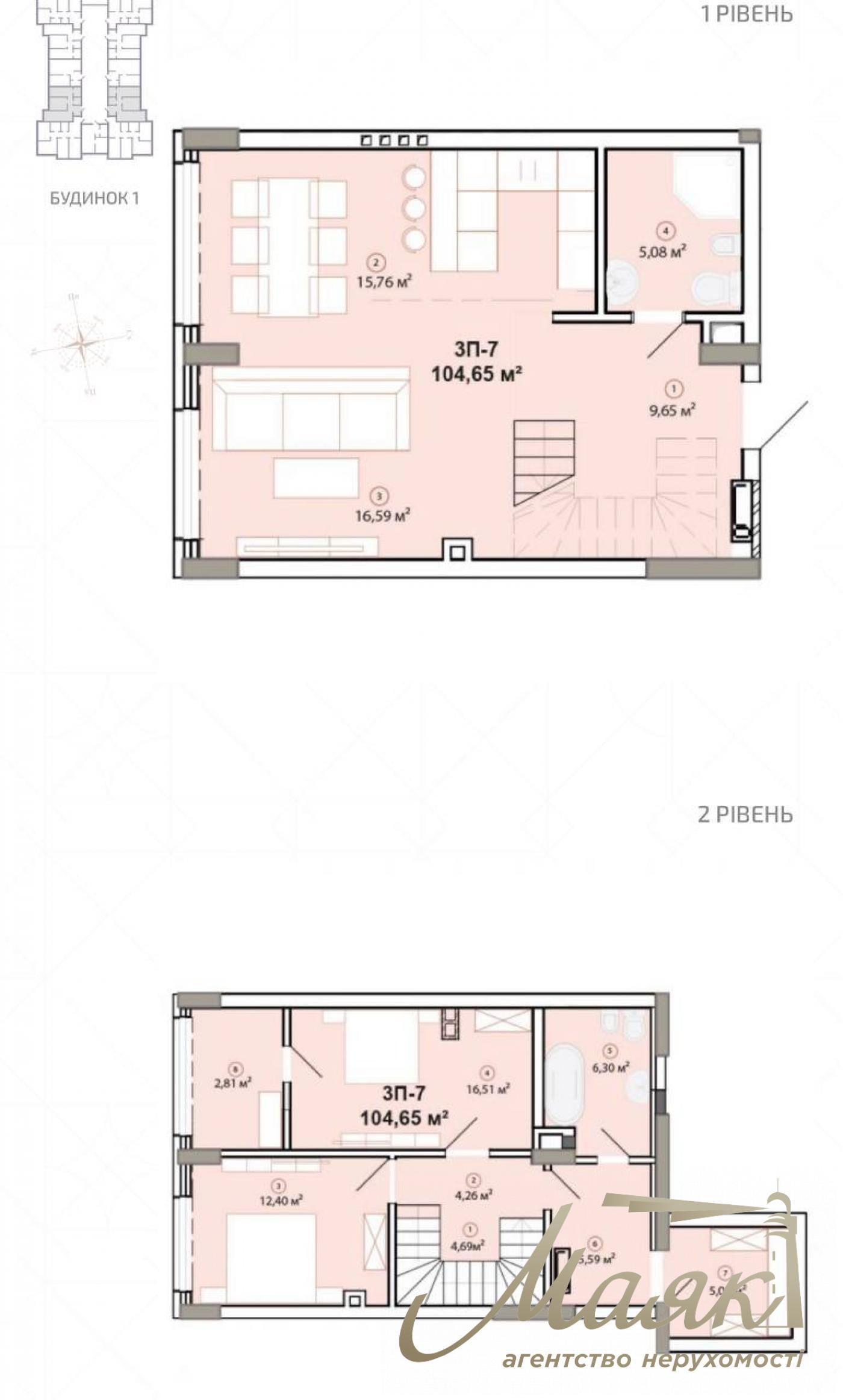 Продажа 2 уровневой квартиры 107м2 ЖК Edelweiss House , Зверинецкая