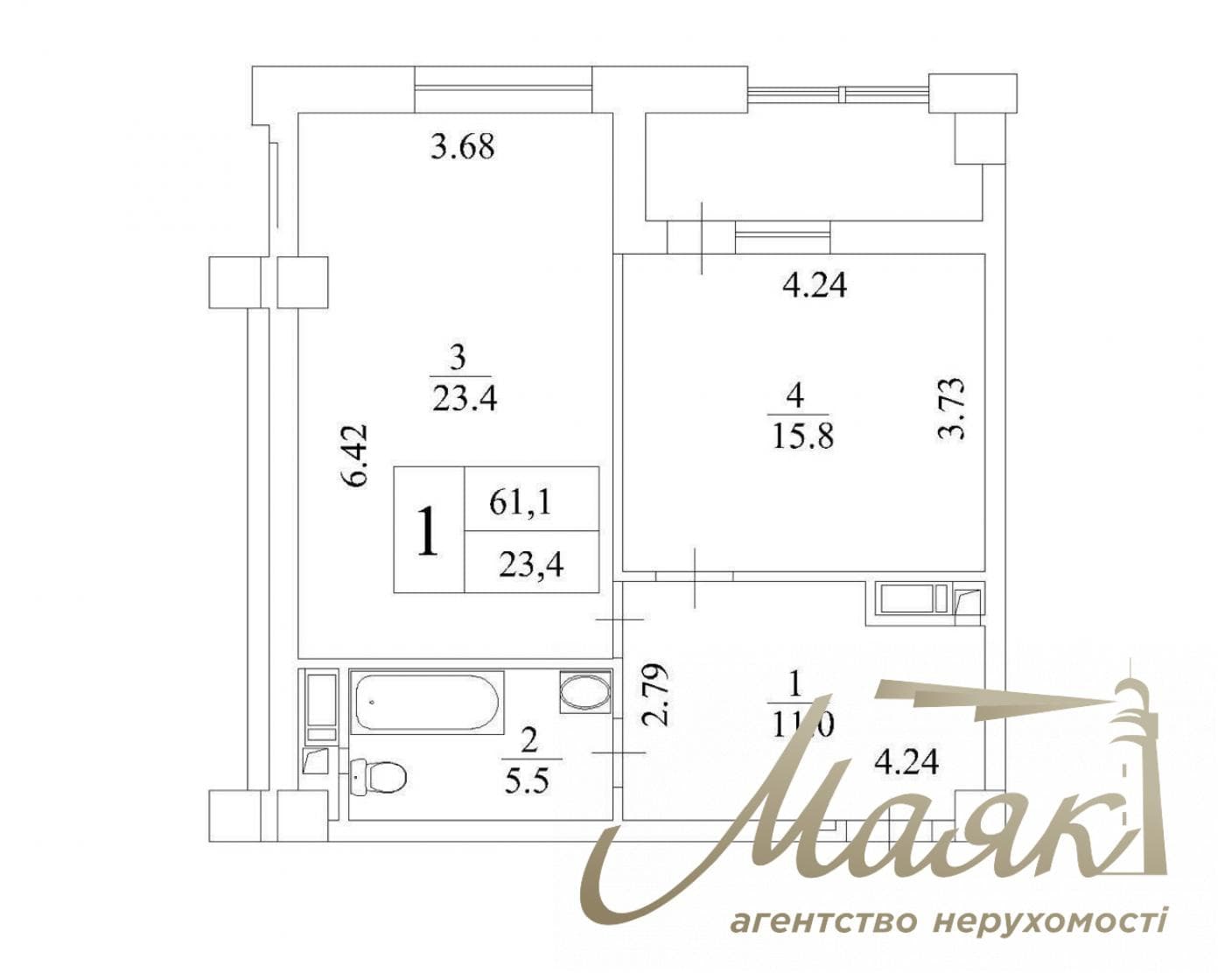 Продажа 2х комнатной квартиры в ЖК Бульвар фонтанов, Печерский район, Киев
