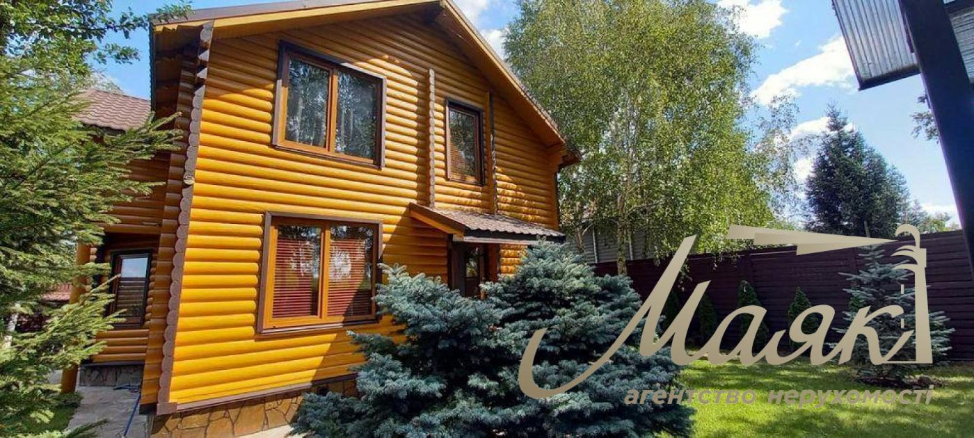Sale of a 2-storey house 157m2 from a log, in the village of Kozin, Obukhov district, Kiev region