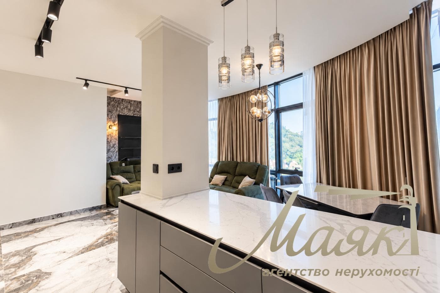 3-room apartment for sale, 91 m², in the “Exon” residential complex, downtown Kyiv, Shevchenkivskyi District, 2/1 Mirna St.