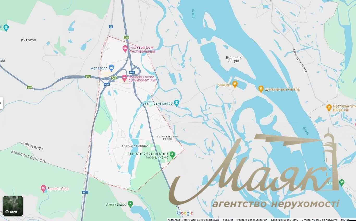 For sale plot of 18 acres, Kiev, Goloseevsky district, Chapaevka, Vita-Litovskaya.