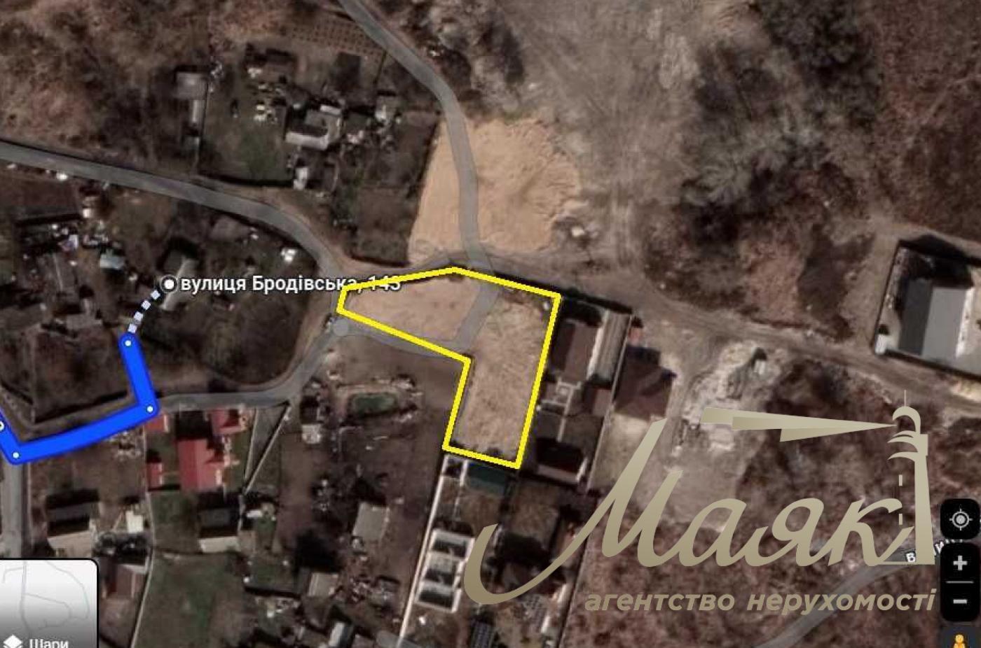 Участок 13сот Киев Бродовская 143-149 Фасад 59метров Огражден подсыпан