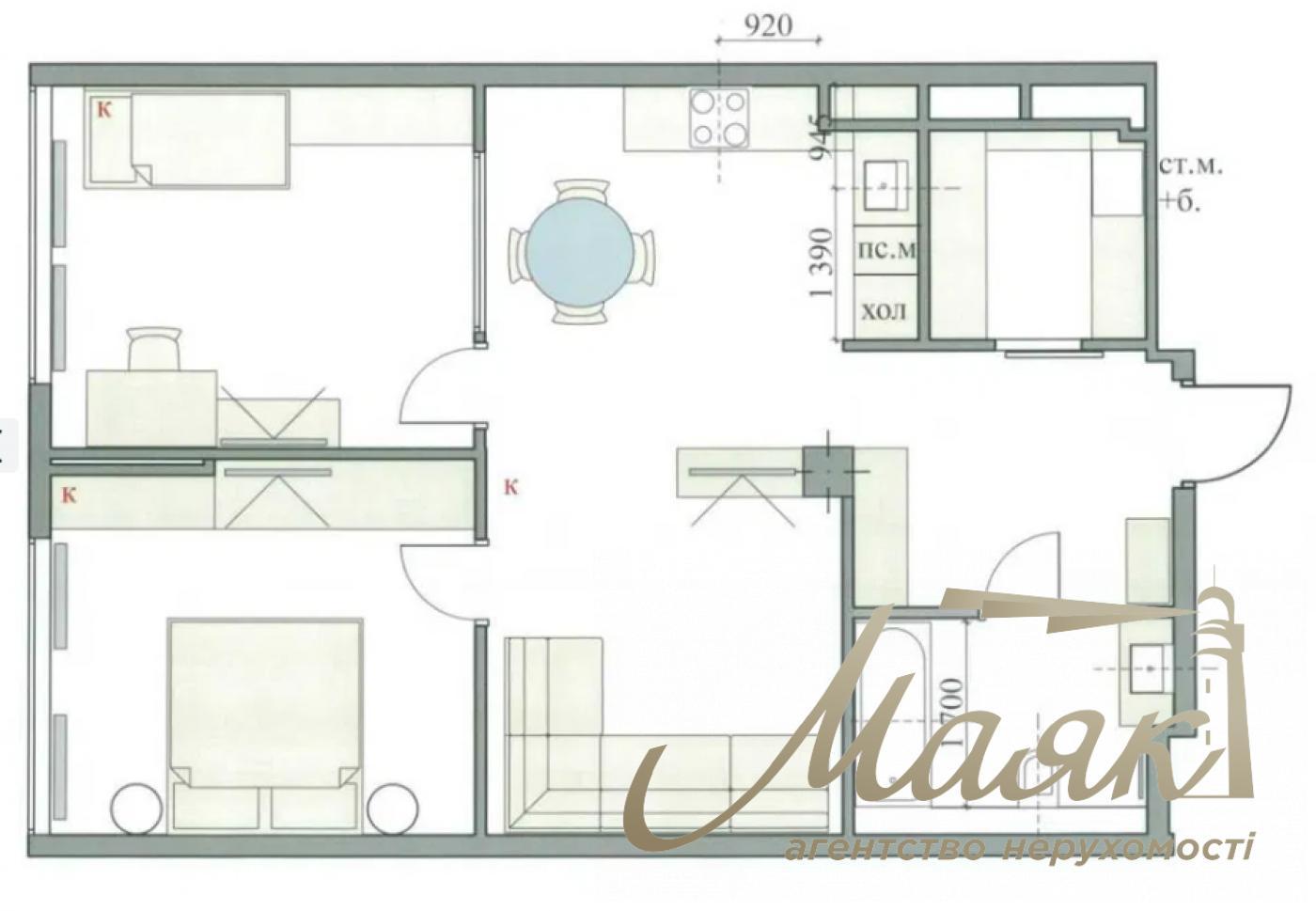 Rent 2-bedroom apartment 70m2 in LCD Novopecherskaya Tower, Boichuka street 41B, Pechersk