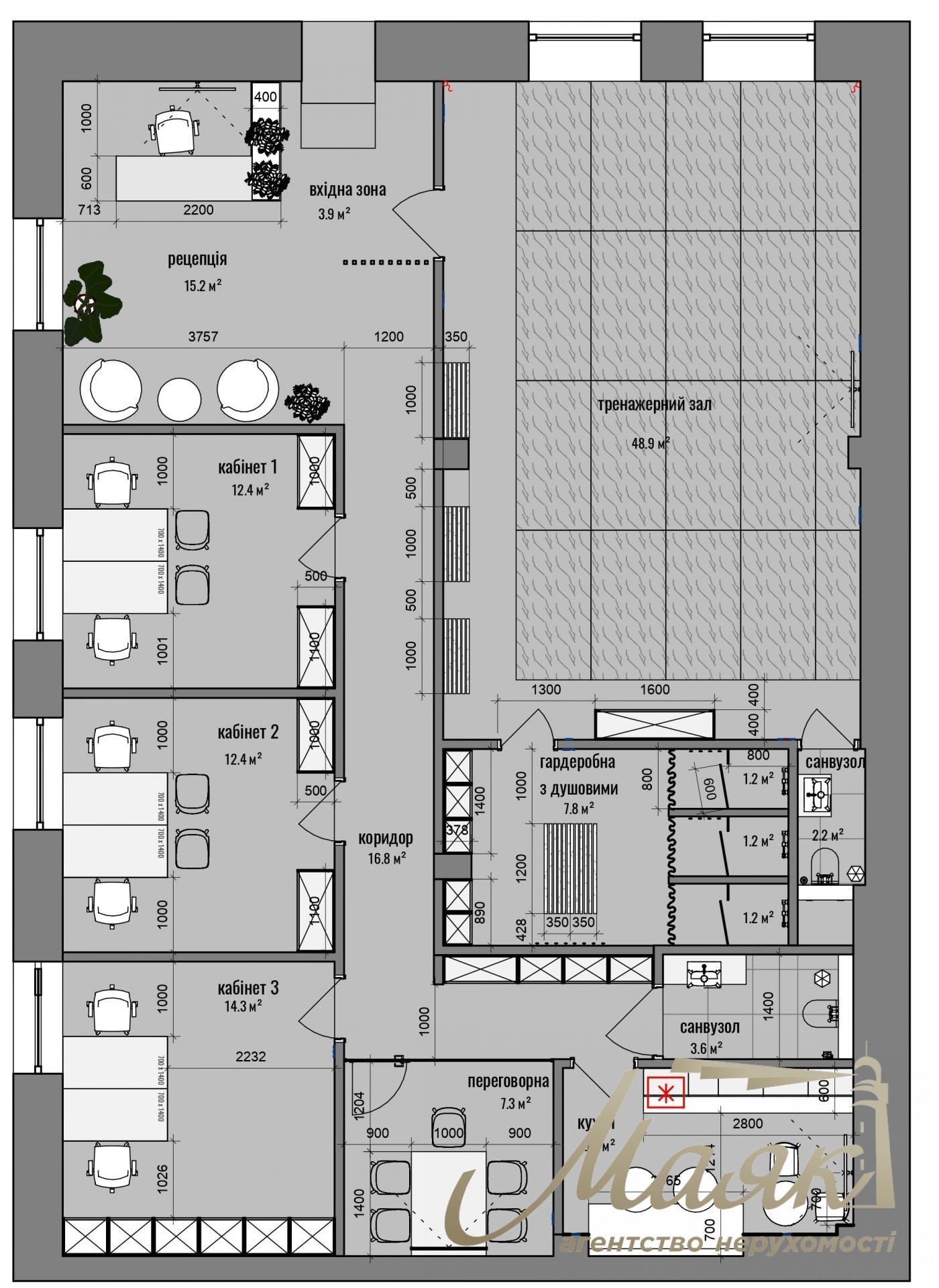 Оренда офісу 193 м2 у БЦ з ремонтом Печерськ Олімпійська