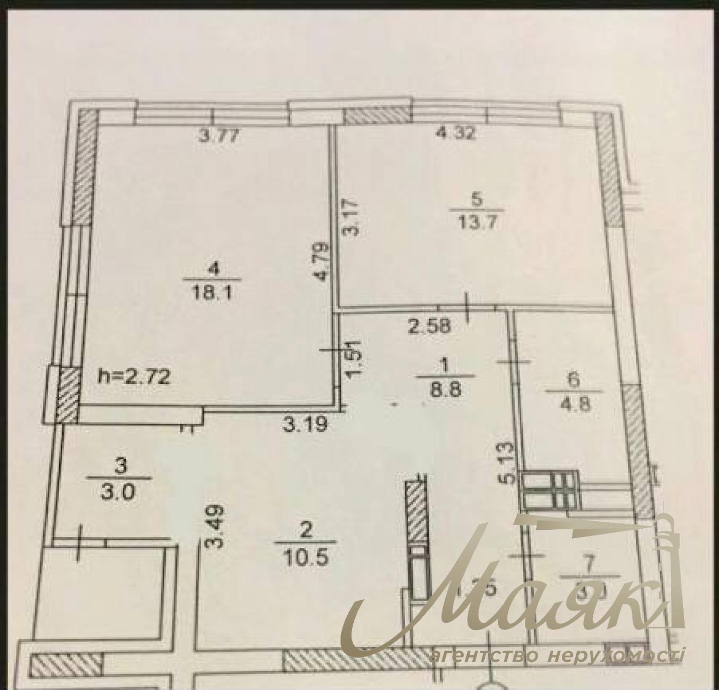 Продажа 2-комнатной квартиры (62 м2) на вул. Профессора Подвысоцкого 4В
