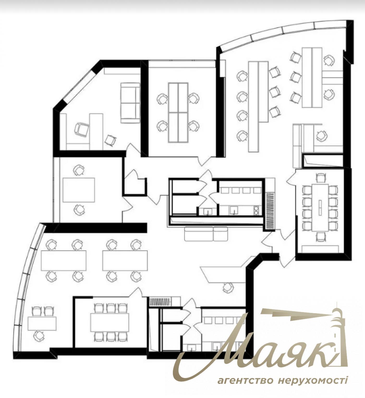 Оренда офісу 260 м² - Carnegie Tower, Печерськ, Київ